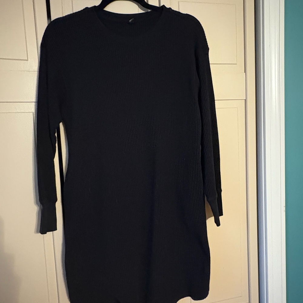 Uniqlo Waffle Black Women's Dress